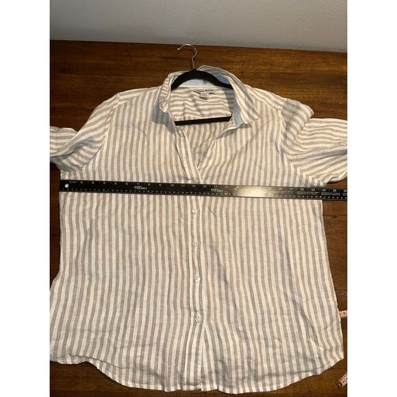 TOMMY BAHAMA Linen Striped Button Down Shirt - Picture 5 of 6